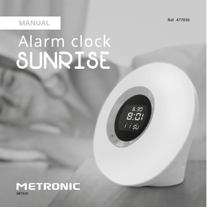Manual Metronic MET838 Wake-up light