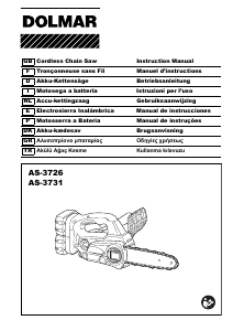 Manuale Dolmar AS-3731 Motosega