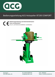Bedienungsanleitung ACG 8T230-COMFORT Holzspalter
