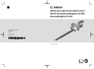 사용 설명서 보쉬 UniversalHedgeCut 18-550 헤지커터