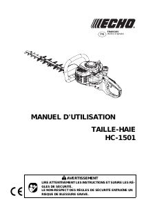Mode d’emploi Echo HC-1501 Taille-haies