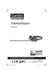 Brugsanvisning Garden Feelings GFH 692 Hækkeklipper
