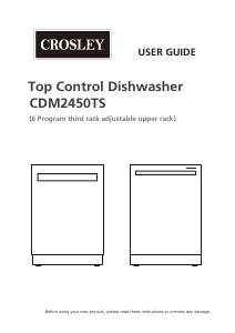 Manual Crosley CDM2450TS Dishwasher