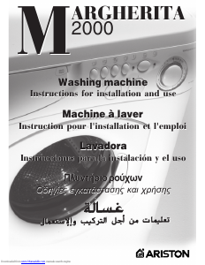 Mode d’emploi Ariston AL88X Margherita 2000 Lave-linge