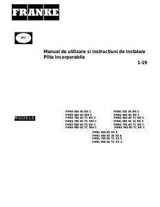 Manual Franke FHNS 905 4G TC BK C Plită