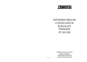 Bruksanvisning Zanussi ZV 205 RM Frys