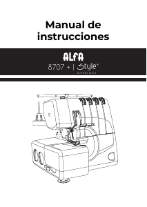 Manual de uso Alfa 8707+ Máquina de coser