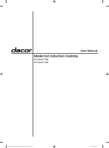 Mode d’emploi Dacor DTI36M977BB Table de cuisson