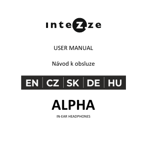 Bedienungsanleitung Intezze Alpha Kopfhörer