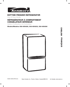 Manual Kenmore 592-659290 Fridge-Freezer