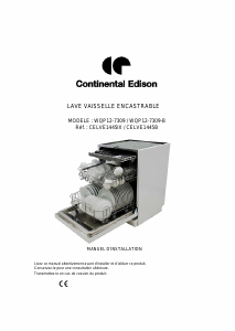 Mode d’emploi Continental Edison CELVE1445B Lave-vaisselle