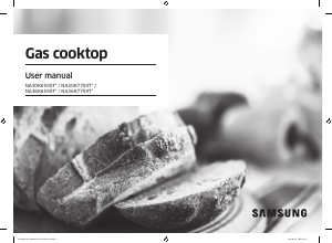 Mode d’emploi Samsung NA36K7750TG/AA Table de cuisson