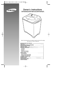 Manual Samsung SWT81H2 Washing Machine