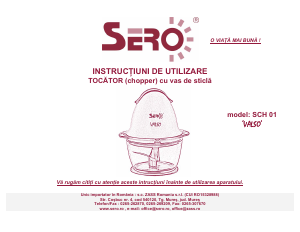 Manual Sero SCH 01 Valso Aparat de maruntit