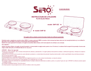 Manual Sero SHP 01 Plită