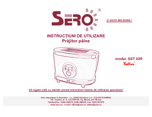 Manual Sero SST 02R Redline Prăjitor de pâine