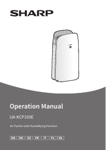 Instrukcja Sharp UA-KCP100E-W Oczyszczacz powietrza