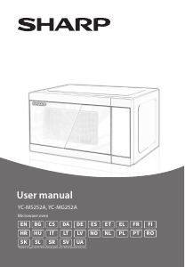 Manuale Sharp YC-MS252AE-B Microonde