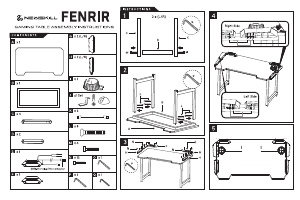 Прирачник Newskill NS-AC-FENRIR Работна маса