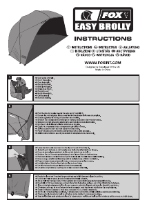 Handleiding FOX Easy Brolly Tent