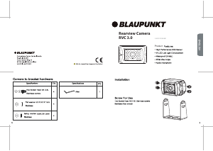 Bedienungsanleitung Blaupunkt RVC 3.0 Rückfahrkamera