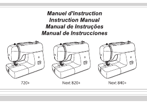 Manual Alfa 720+ Máquina de costura