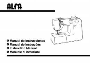 Manual Alfa Practik 5 Máquina de costura
