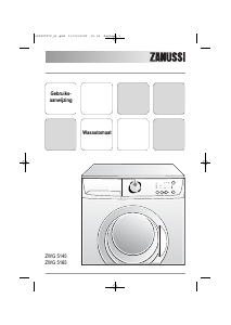 Handleiding Zanussi ZWG 5145 Wasmachine
