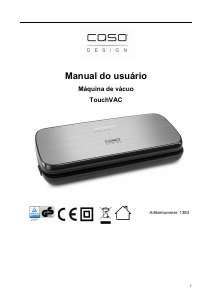 Manual Caso TouchVAC Máquina vácuo