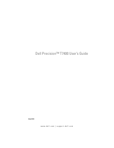 Handleiding Dell Precision T7400 Desktop