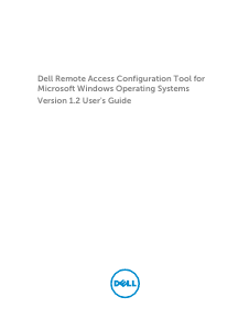 Handleiding Dell Remote Access Configuration Tool Version 1.2