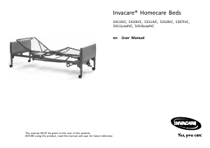 Handleiding Invacare Homecare 5311IVC Ziekenhuisbed