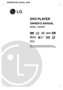 Manual LG DV8700E1CM DVD Player