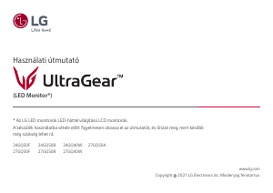Kullanım kılavuzu LG 24GQ50F-B UltraGear LED ekran