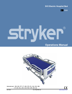 Manual de uso Stryker SV2 Cama de hospital