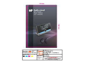 Mode d’emploi Continental Edison CERR2825 Radio-réveil