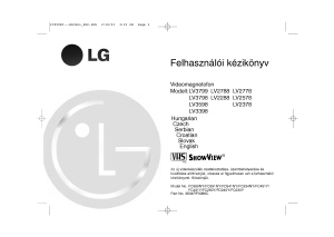 Használati útmutató LG LV2578 ShowView Videofelvevő