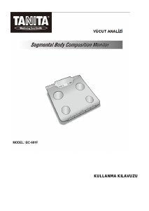 Kullanım kılavuzu Tanita BC-601F Banyo tartısı