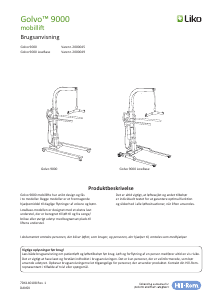 Brugsanvisning Liko Golvo 9000 Loftlift