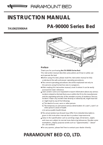 Manual Paramount PA-93385 Hospital Bed