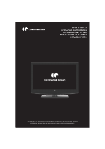 Mode d’emploi Continental Edison CETVLED22FHDR3 Téléviseur LED