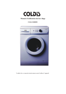 Mode d’emploi Coldis COLL51000M Lave-linge