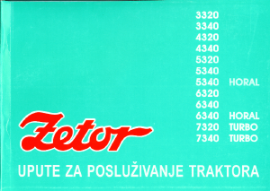 Priručnik Zetor 6320 Traktor