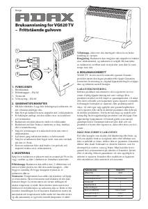 Handleiding Adax VG 620 TV Kachel