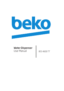 Manual BEKO BSS 4600 TT Water Dispenser