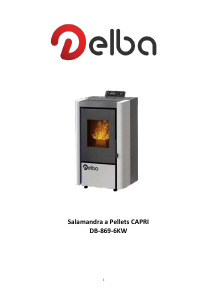 Mode d’emploi Delba DB-869-6KW Brûleur à granulés
