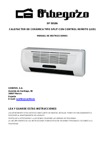 Manual Orbegozo SP 5018A Aquecedor