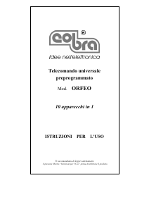 Manuale Cobra Orfeo Telecomando