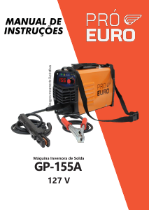Manual Pró Euro GP-155A Carregador de bateria
