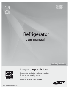 Manual de uso Samsung RS267TDPN Frigorífico combinado